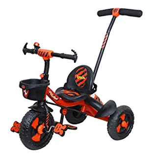 Luusa TFT RX-500 Plug N Play Kids / Baby Tricycle with Parental Control , Cushion seat and seat Belt for 12 Months to 48 Months